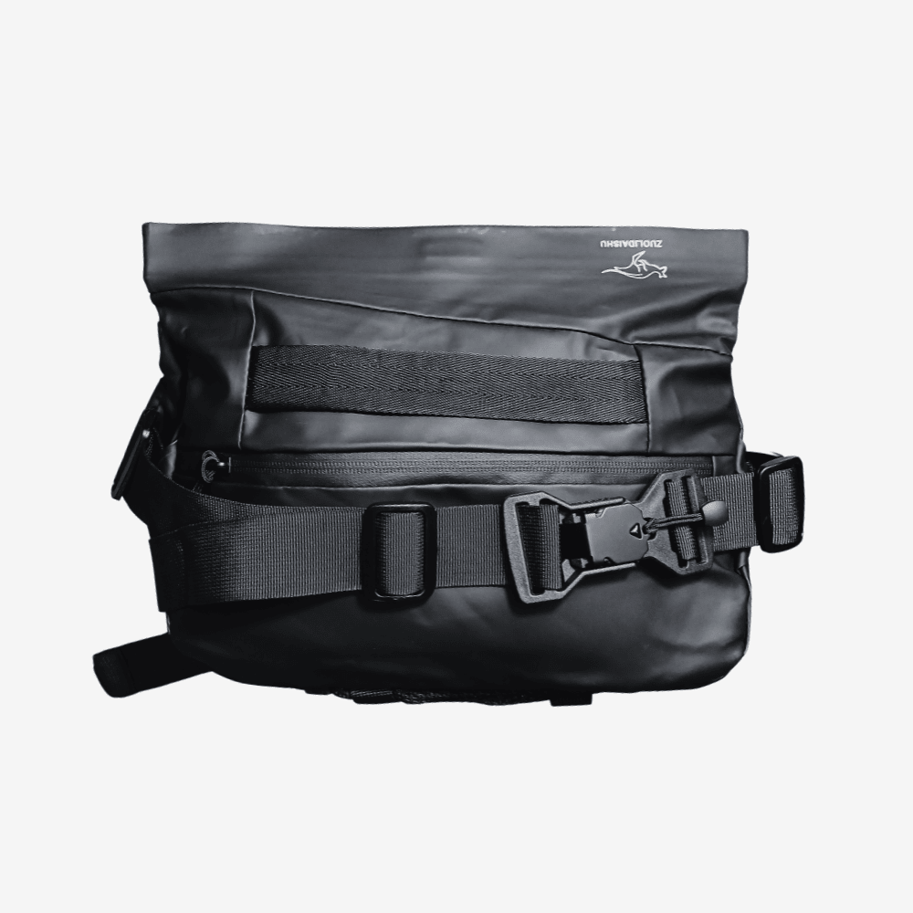 ZUOLIDAISHU Tactical Matte Black Messenger Bag - Good Well Luggage