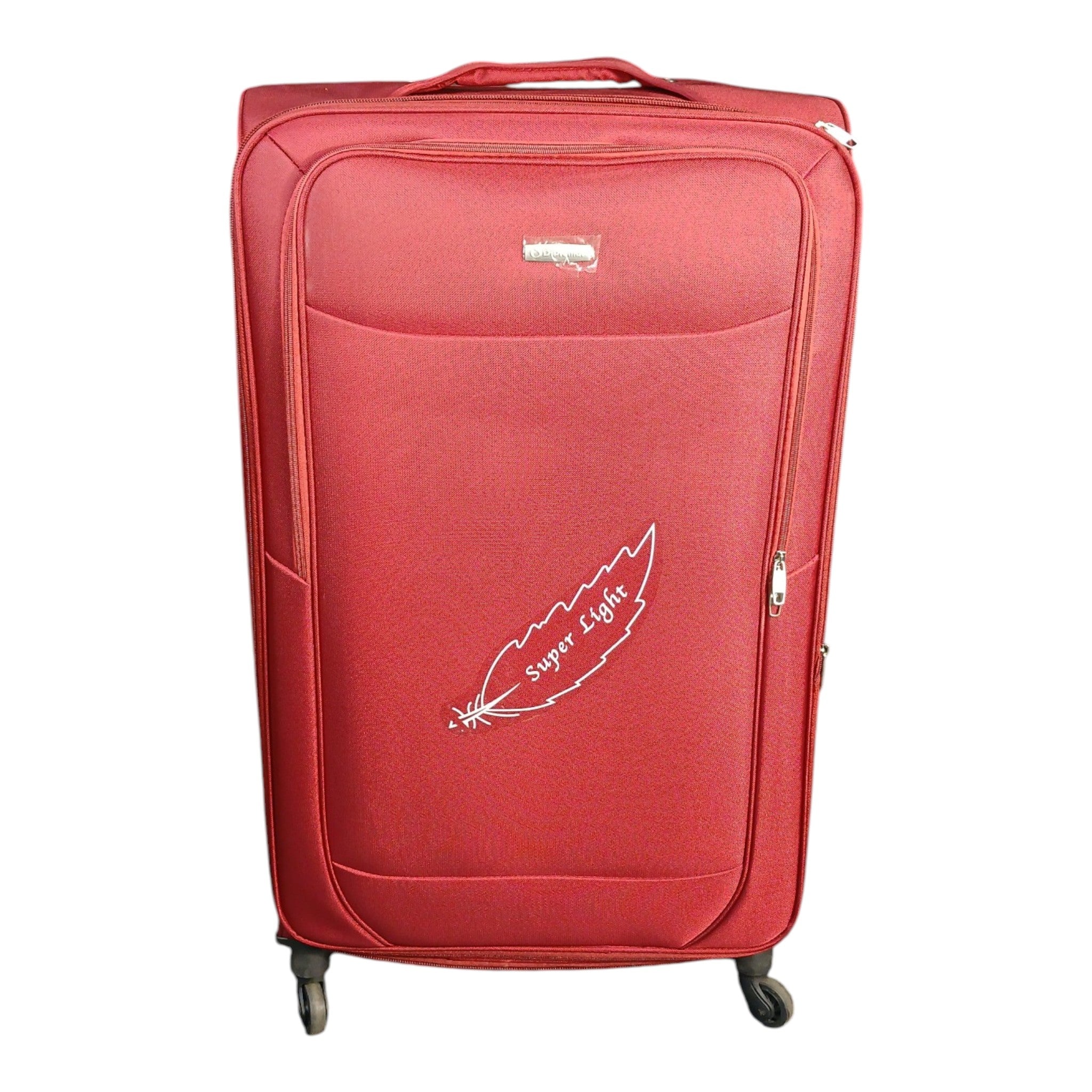 Diplomat Super Light 4-Piece Luggage Set – Premium Red Soft Shell | Best Deal in Pakistan