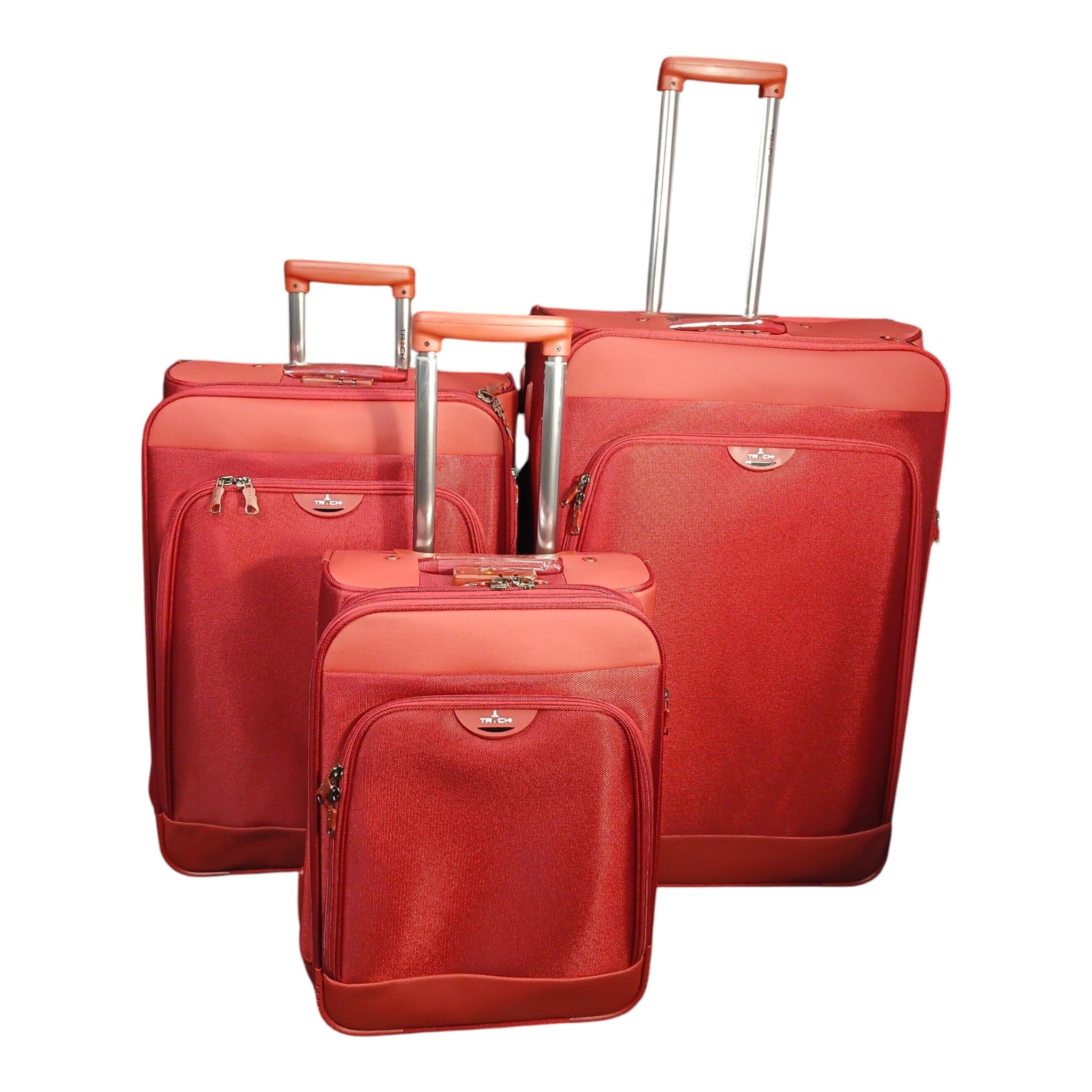 Track Utility Softside Suitcase with Reinforced Handles