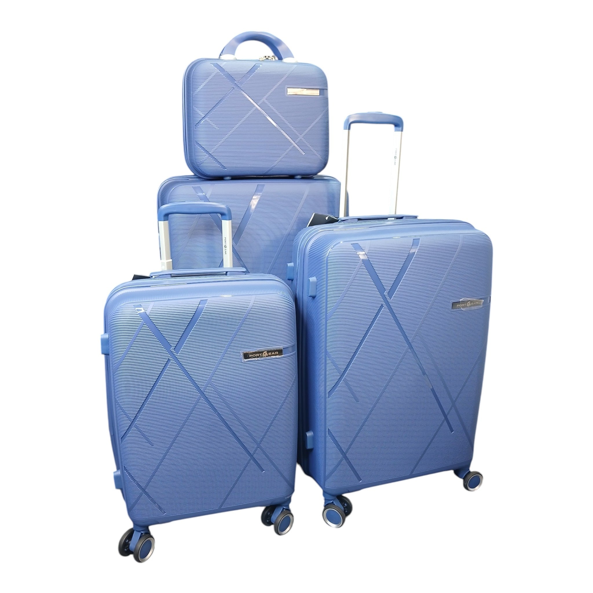 Port Gear Lightweight Cross - Ribbed Hardside Spinner - Good Well Luggage
