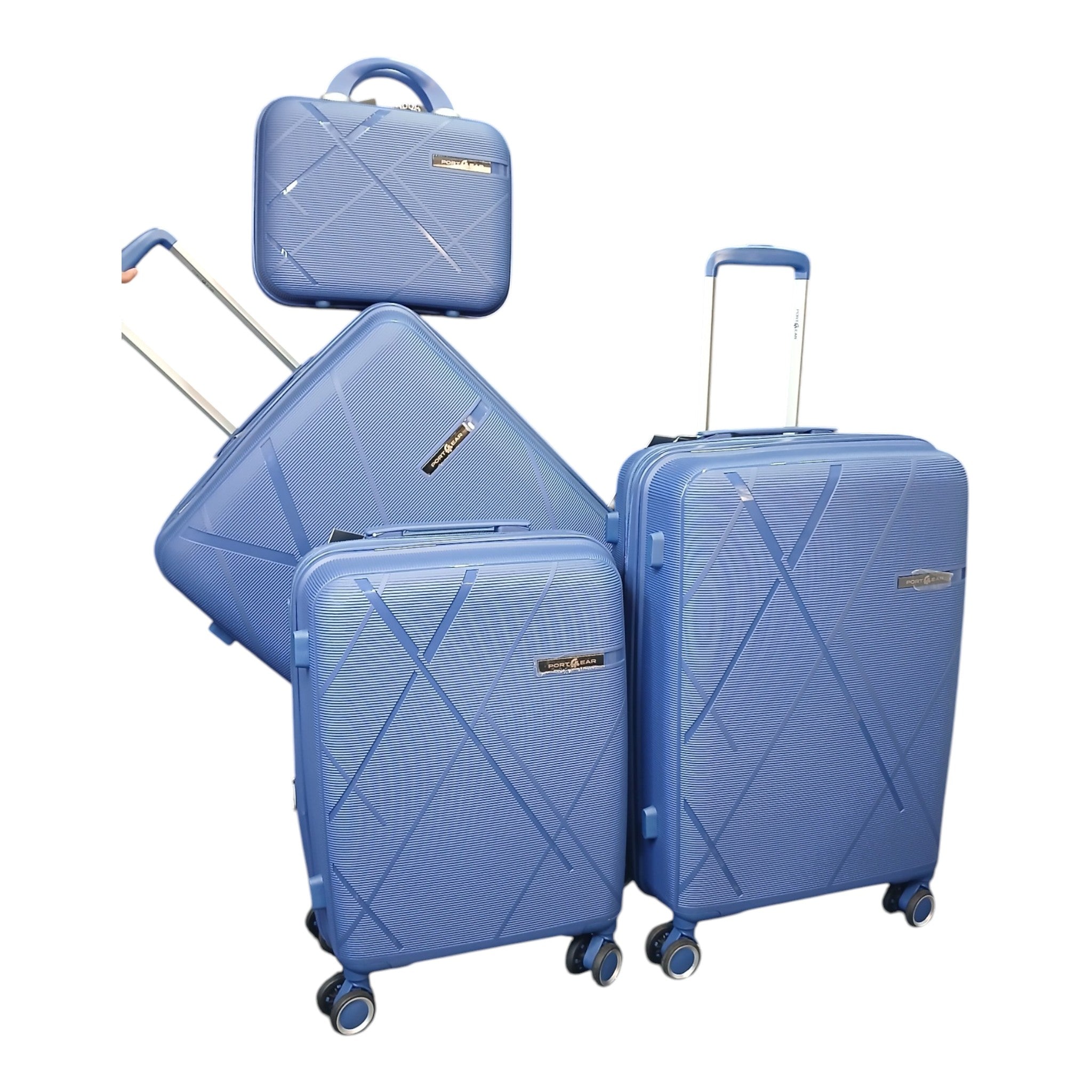 Port Gear Lightweight Cross - Ribbed Hardside Spinner - Good Well Luggage