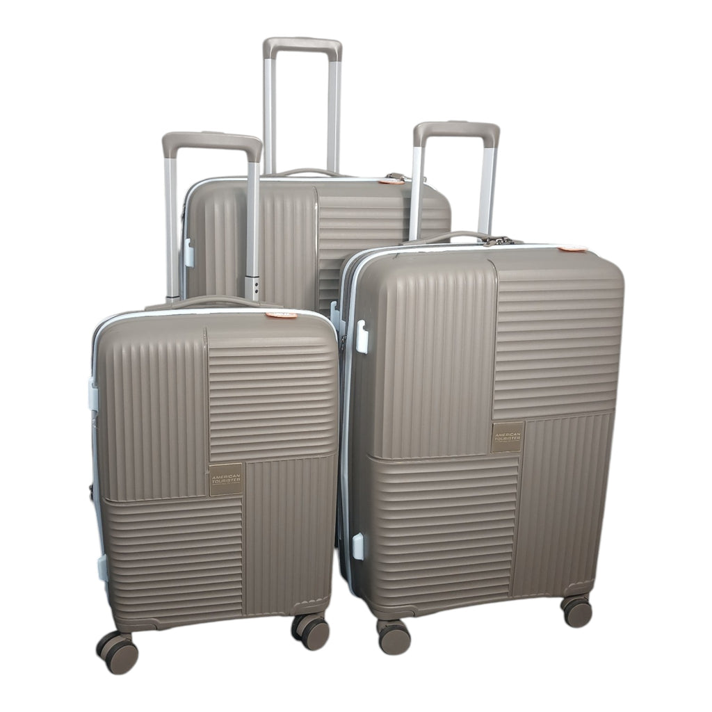 American Tourister Luggage Set – Champagne Silver