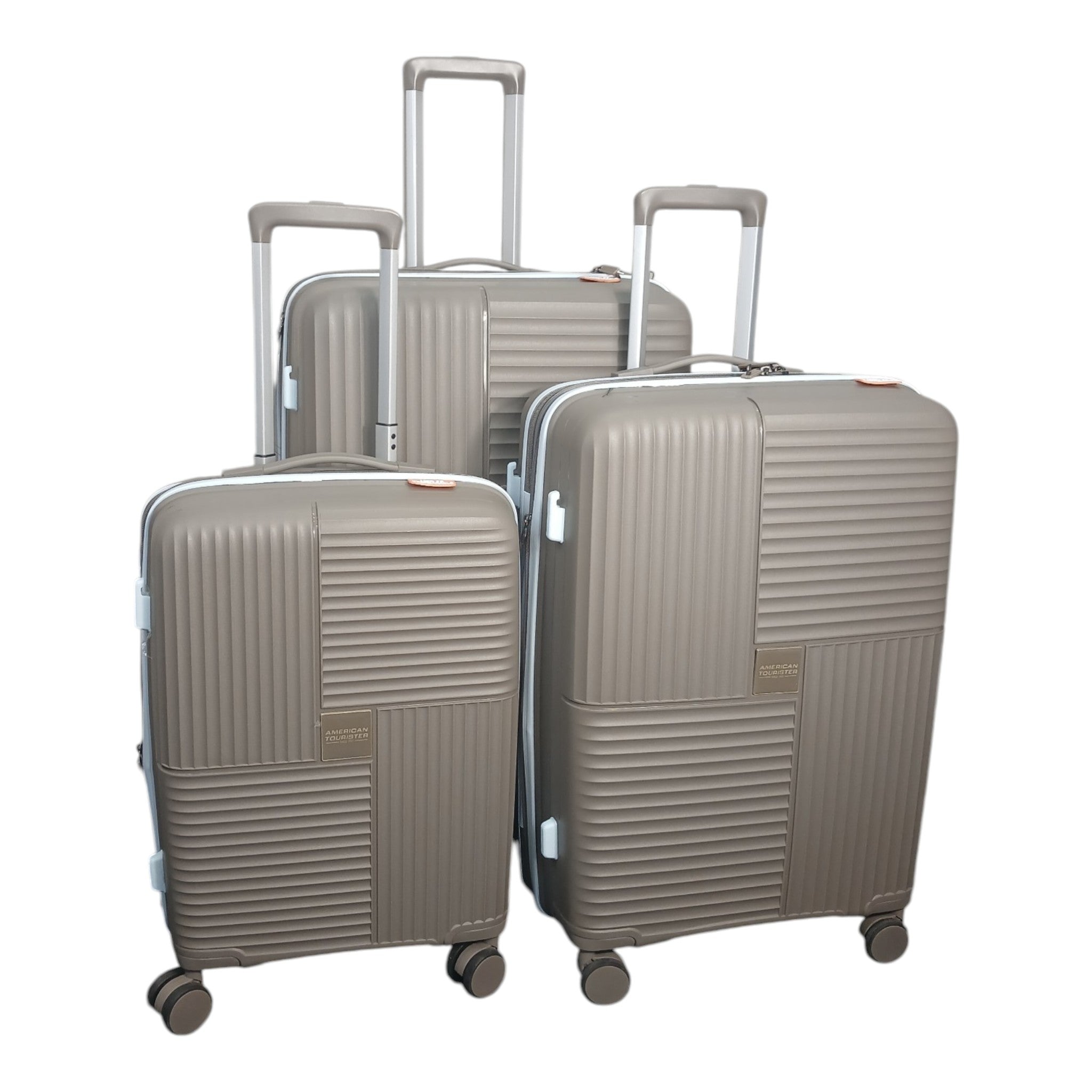 American Tourister Luggage Set – Champagne Silver