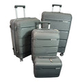 President 4-Piece Luggage Set – Premium Olive Grey Hard Shell | Best Deal in Pakistan