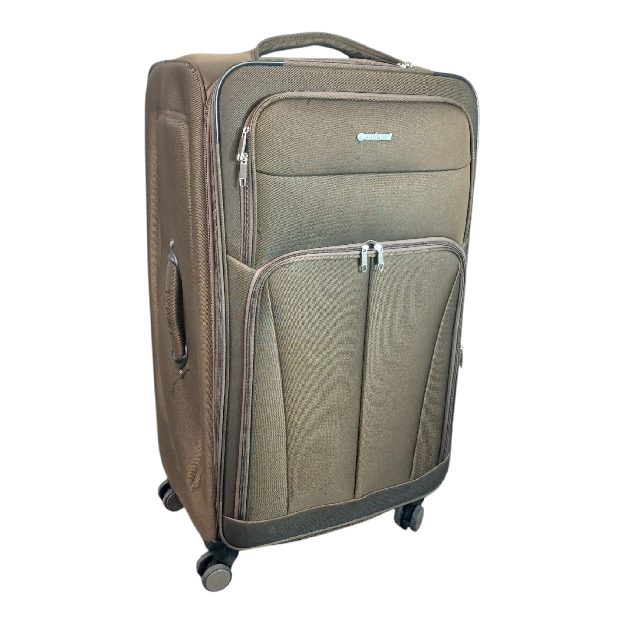 Eminent 4-Piece Luggage Set – Premium Mocha Brown Soft Shell | Best Deal in Pakistan