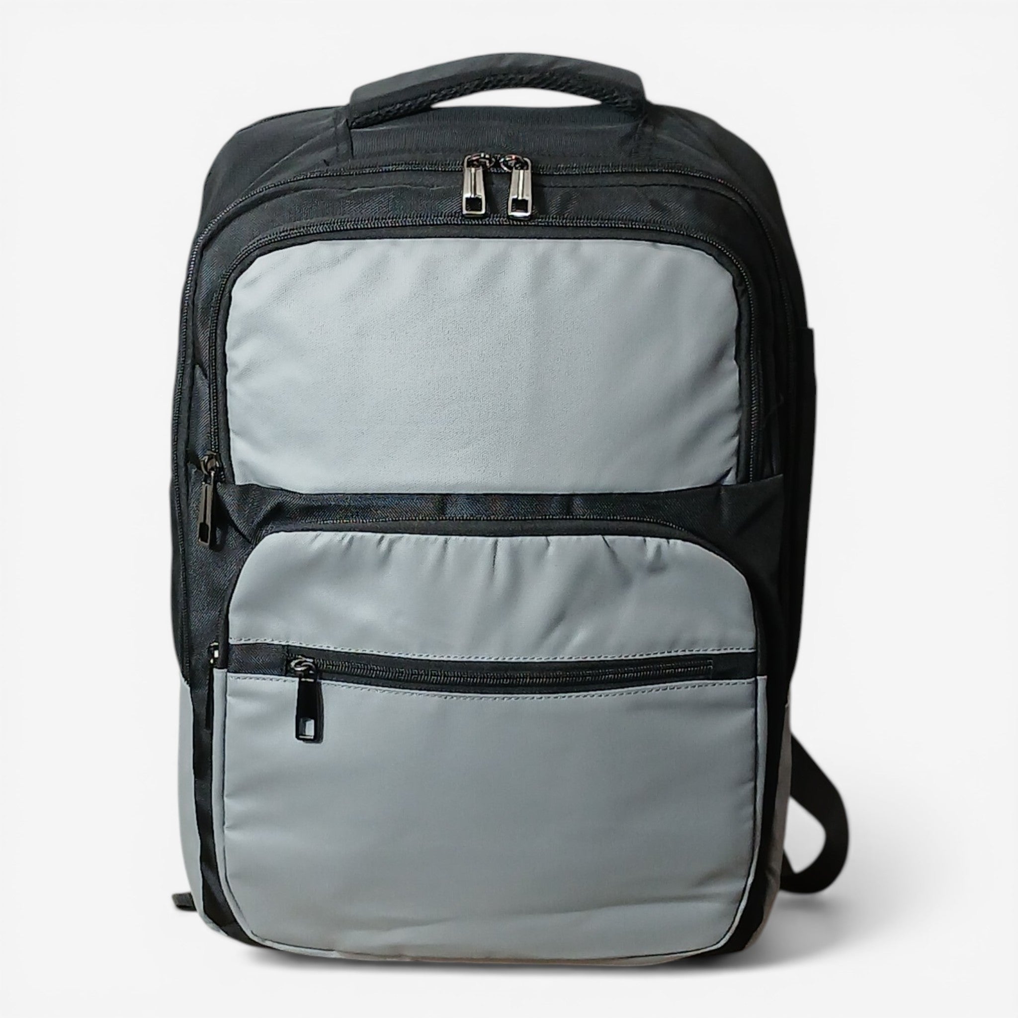 Two - Tone Urban Laptop Backpack – Black & Grey - Good Well Luggage