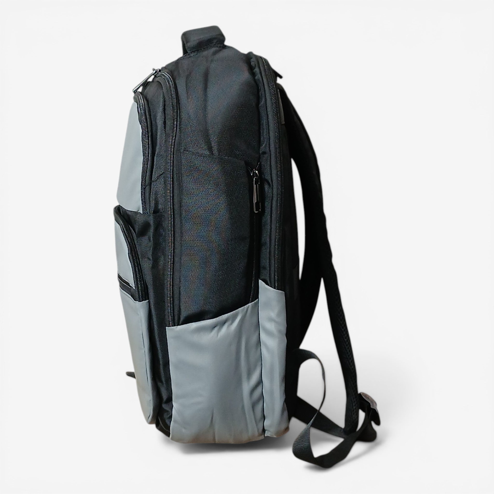 Two - Tone Urban Laptop Backpack – Black & Grey - Good Well Luggage