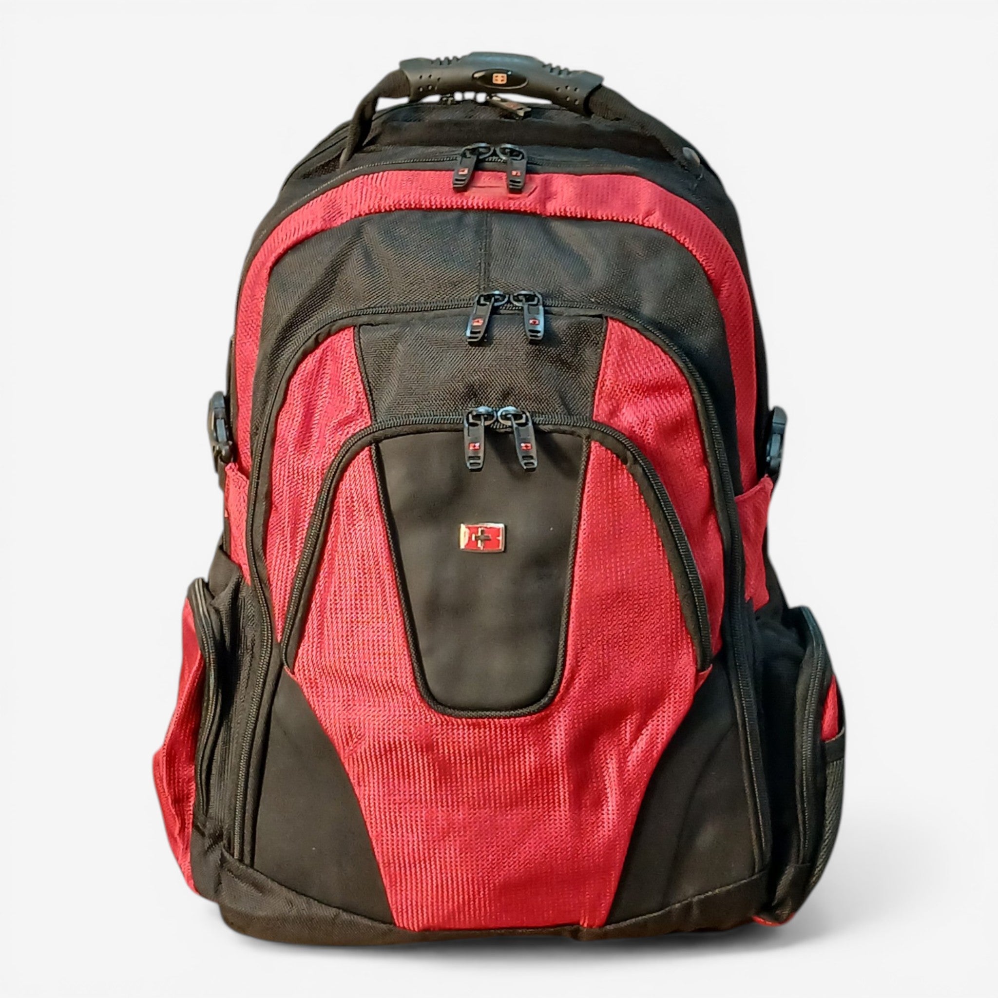 SwissGear Pro Laptop Backpack – Red & Black - Good Well Luggage