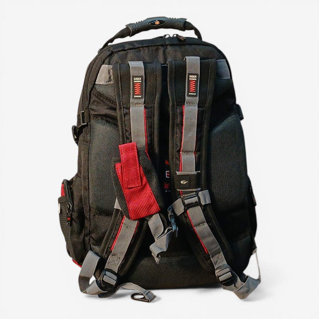 SwissGear Pro Laptop Backpack – Red & Black - Good Well Luggage