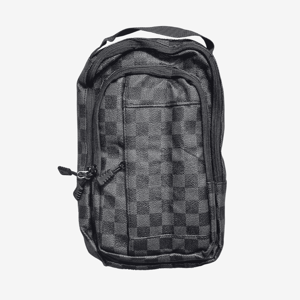 Classic Checkered Urban Sling Bag - Good Well Luggage