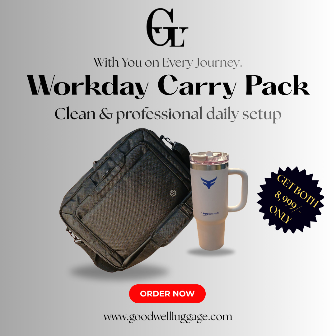 Workday Carry Pack – Premium Laptop Bag & Tumbler Bundle | Good Well Luggage