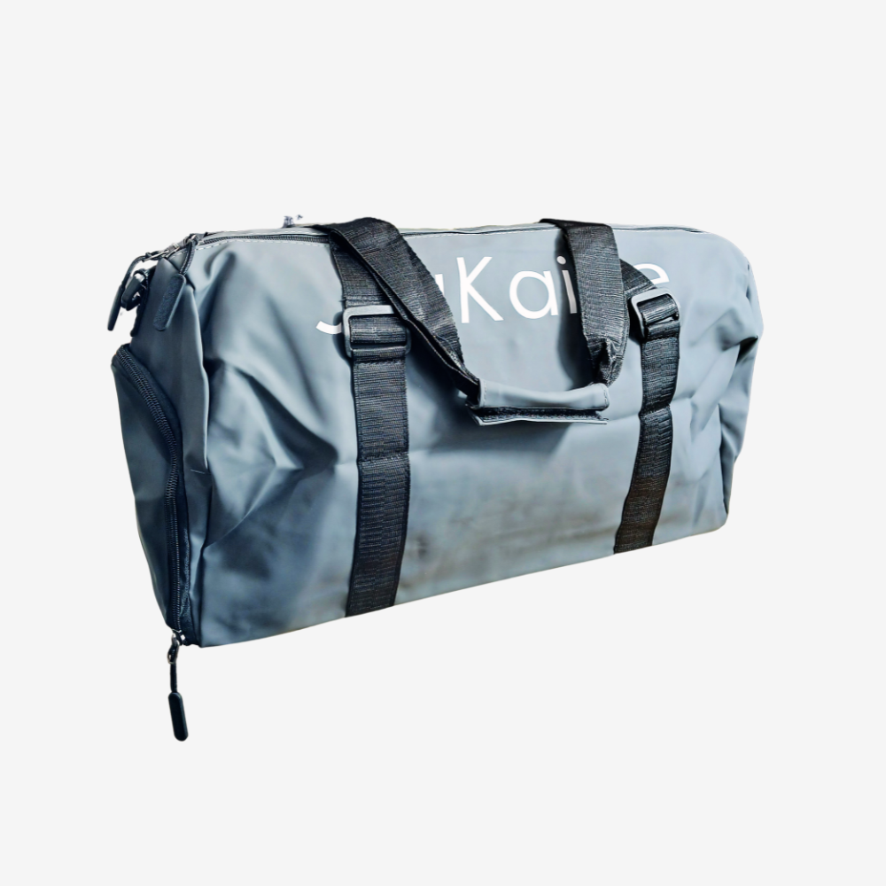 Gym Essentials Pack 3 – Grey Duffle Bag, Sling Crossbody & Sports Bottle Bundle | Good Well Luggage