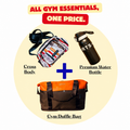 Her Gym Essentials Pack – Gym Duffle, Crossbody & Sports Bottle Bundle | Good Well Luggage