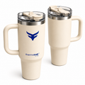Thermotrek Handle Tumbler with Straw Lid – Cream