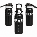 SP★RTS Matte Black Sports Water Bottle with Kettle Handle