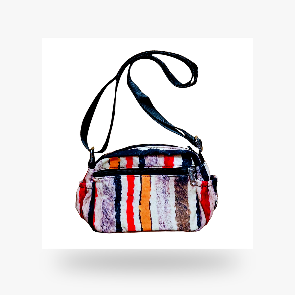 JIELSHI Vibrant Multi-Patterned Crossbody Bag