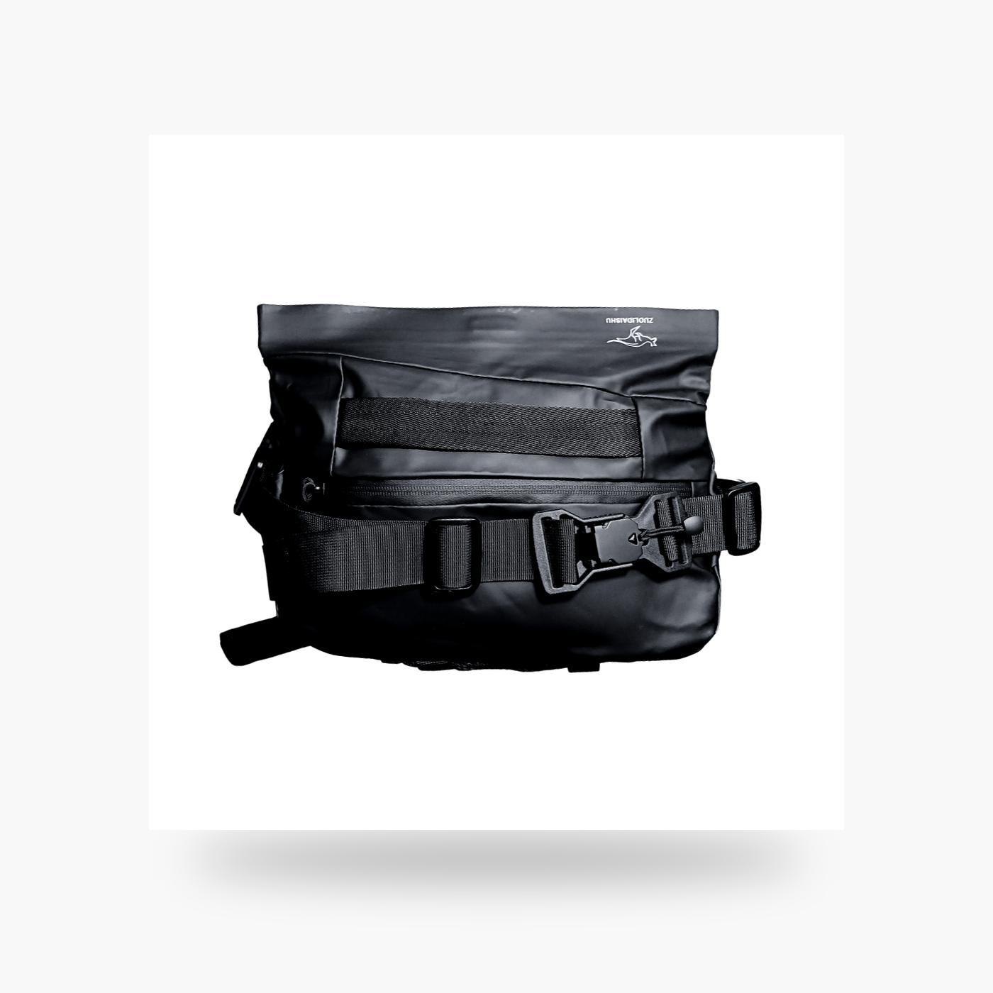 ZUOLIDAISHU Tactical Matte Black Messenger Bag